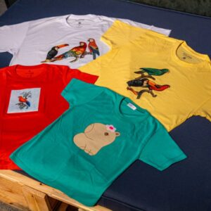 Camiseta Estampada Mata Atlântica – Infantil / Adulto - Ateliê Samaruka