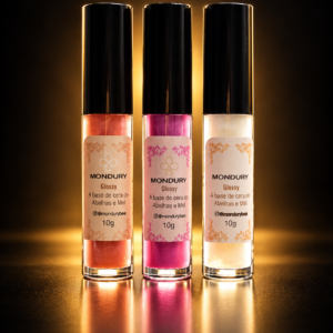 Gloss Labial Natural de Cera de Abelha, Mel e Própolis